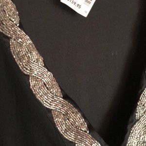 Black dress with beading